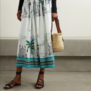 LA SIRENUSE POSITANO Jane midi skirt Net-a-Porter